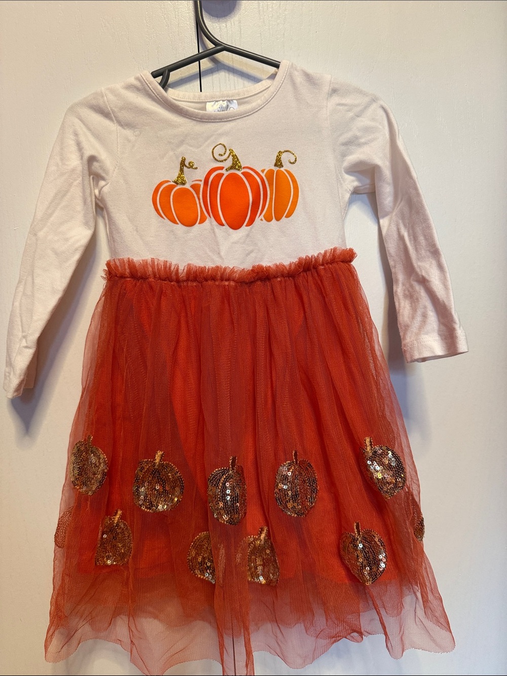 Wink Orange Pumpkin Tulle Dress Costume